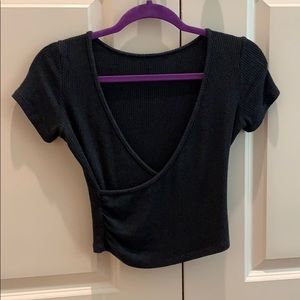black crop top